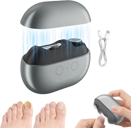 Fanyil Easy Clip Nail Clippers - 2026 Yosody Easyclip Smart Nail Clipper for Seniors, Electric Nails Care Tool with LED Light, Painless Toenail Trimmer for Thick Nails, Arthritis, Low Vision (Black*1)